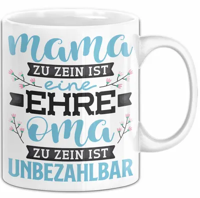 Produktbild von Unbezahlbare Oma Tasse Geschenk Muttertag Spruch Liebevoll (Weiß)