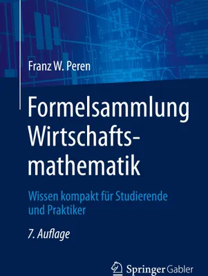 Produktbild von Formelsammlung Wirtschaftsmathematik