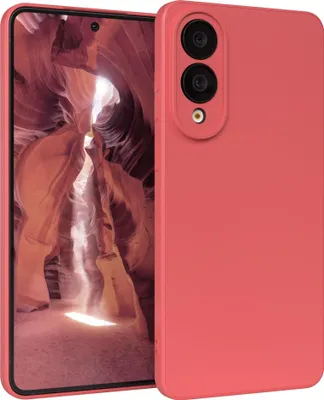 Produktbild von EAZY CASE - TPU Hülle für Samsung Galaxy S25 Edge, TPU Case stoßfeste Handyhülle, weiches Cover mit Kameraschutz, Silikonhülle in Rot