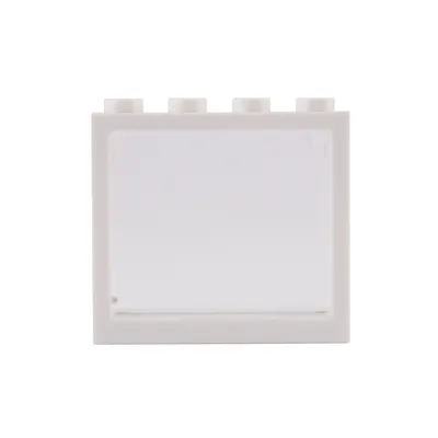 Produktbild von LEGO® 1x4x3 Fenster Transparent Weißer Rahmen für Haus, Gebäude NEU! Menge 50x