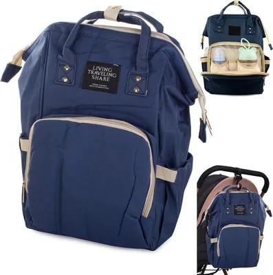 Produktbild von Kinderwagen Tasche Rucksack Organizer für Mama Papa 3in1