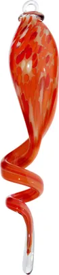 Produktbild von Glasskulptur Glasspirale zum Hängen 44 cm rot