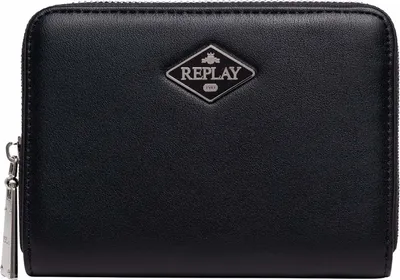 Image de REPLAY porte-monnaie Zip Around Wallet Black noir