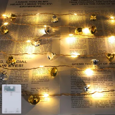 LED-Lichterkette 2 m, 20 LEDs, batteriebetrieben, warmweiß