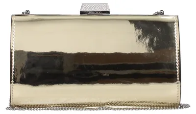 Produktbild von Jimmy Choo Clutch aus Leder in Gold ZAHRAOMFBGOLD