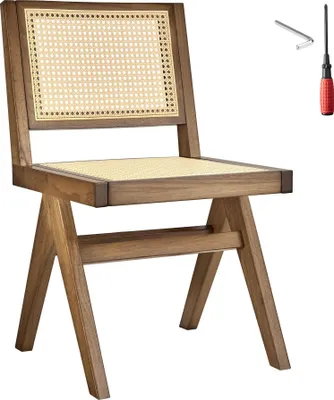 Produktbild von tectake® Holzstuhl Lissy Boho-Stil 48,5 x 53,5 x 83 cm, Belastbarkeit 120 kg