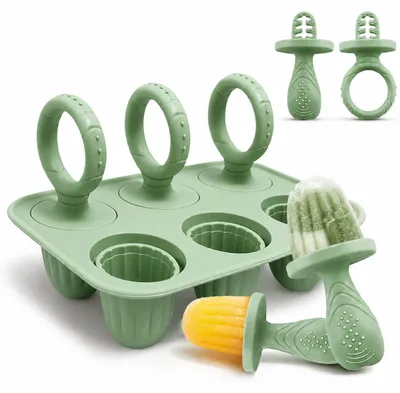 Silikon-Eisformen für Babys, 6 Stück, BPA-frei, Mini-Eislutscher
