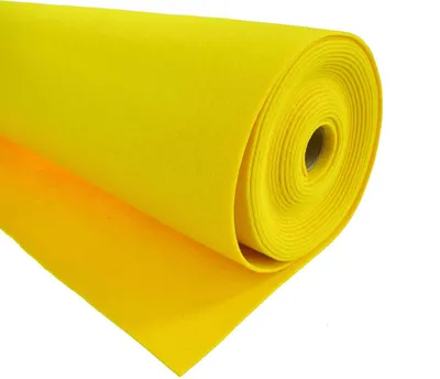 1m Bastelfilz waschbar Meterware Filz 90cm x 1,5mm zitronengelb
