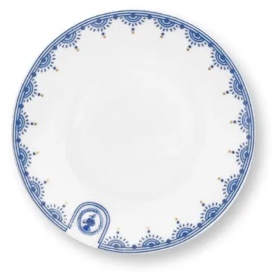 Produktbild von Pip Studio Gebäckteller Pip & The Blue Bird White (12,1cm)