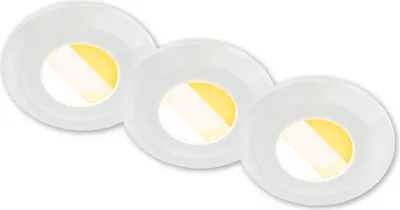 Immagine prodotto di Set da 3 faretti da incasso LED per bagno Lampade da incasso LED Spot CTS dimmerabili Ra90