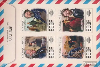 Produktbild von Briefmarken Togo 2017 Mi 8462-8465 Kleinbogen (kompl. Ausgabe) postfrisch Große Maler des Realismus