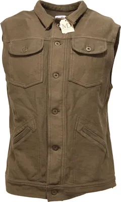 Zdjęcie produktu dla 2971O gilet uomo MD cotone verde kamizelka męska