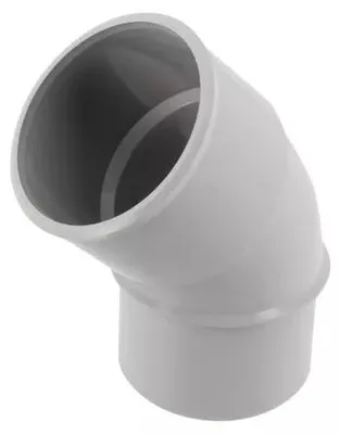 Image de Coude gris pour tube de descente cylindrique D50mm NICOLL CJ4GT