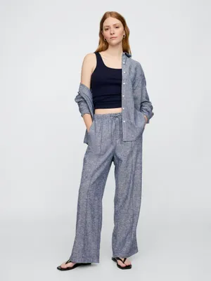 Produktbild von GAP Leinenhose mit weitem Bein 713381-04__L