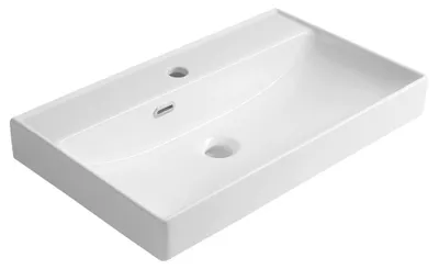 Zdjęcie produktu dla Umywalka ceramiczna PARLA, 65x38cm, biała
