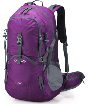 Image de Omgoods - Sac à dos de randonnée étanche de 45 litres, avec housse de pluie, idéal pour le trekking et les voyages