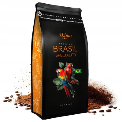 Produktbild von Gemahlener Kaffee 500 g BRASILIEN SPECIALTY 100 % Arabica frisch geröstet + Tassenuntersetzer