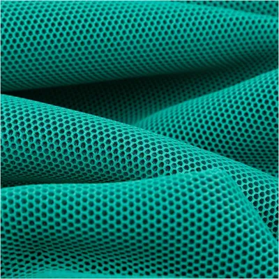Produktbild von Mesh Stoff Meterware 3D Wabenstruktur Martindale 30.000 aqua schwarz 150cm Stoffbreite