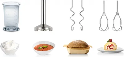 Obrázok produktu pre Bosch MFQ4070 mixér Ručný mixér Silver,White 500W