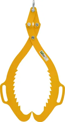 Produktbild von Forstzange 1500 kg Zugkraft für Baumstämme bis 760 mm Hebezange 2 Klemmdorne Rückezange in gelb