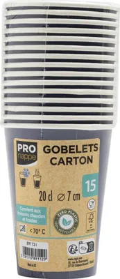 Obrázok produktu pre PRONAPPE 89112I, 200 ml, Lepenka, Modrá, 15 kusov