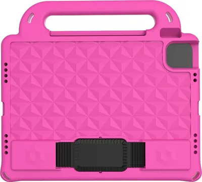 Produktbild von Mobigear Diamond iPad Pro 11 Zoll (2021) Tablet Hülle für Kinder mit Tragegriff - Pink