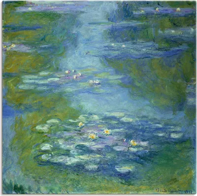 Produktbild von ARTland Leinwandbild Seerosen. 1907 Größe: 50x50 cm