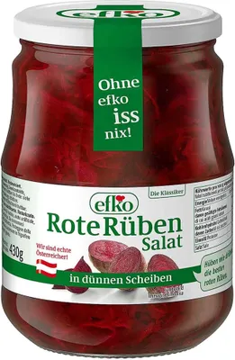 Produktbild von efko Rote Rüben Salat in dünnen Scheiben 720ml