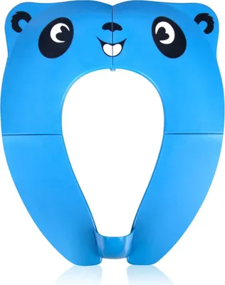 Produktbild von Baby-Toilettensitz, faltbar, für Kinder, Toilettensitz, tragbar, für Jungen und Mädchen, mit 8 rutschfesten Pads und 1 Tragetasche,Blau