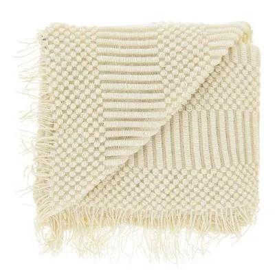 Produktbild von Unique Living - Plaid Palma Dove White 130x160