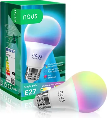 Image de NOUS P3 WiFi Tuya, ampoule RGB, culot E27