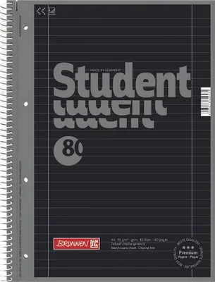A close-up of a spiral-bound notebook cover.