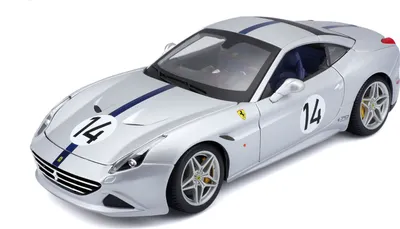 Produktbild von Bburago 18-76103 - Modellauto - Ferrari California T The Hot Rod (silber, Maßstab 1:18)