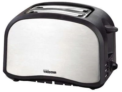 Immagine prodotto di Tostapane a 2 scomparti in acciaio inossidabile da 800 w Tristar BR-1022