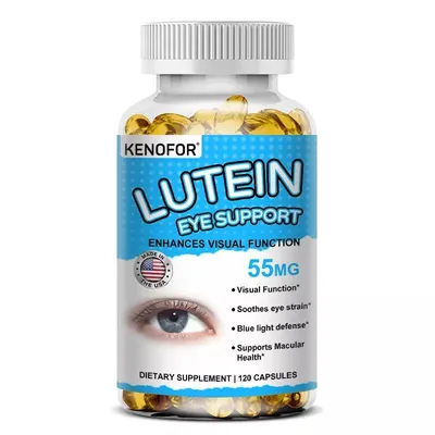 Immagine prodotto di Lutein Eye Support 55mg (120 capsule) integratore alimentare, salute degli occhi, luteina e zeaxantina, visione, occhi, affaticamento degli occhi