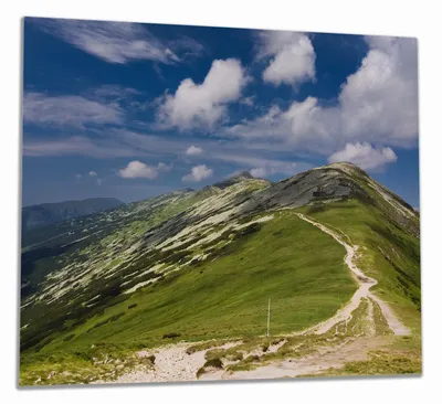 Produktbild von Wallario Herdabdeckplatte aus Glas, Größe 60 x 52 cm 1-teilig, Motiv Alpenluft