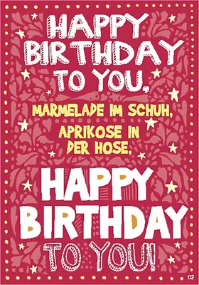 Image de Cartes musicales avec surprise et son Joyeux anniversaire à toi, Confiture dans...