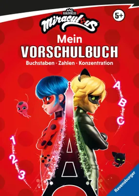 Produktbild von Miraculous: Das große Vorschulbuch - Buchstaben, Zahlen, Konzentration