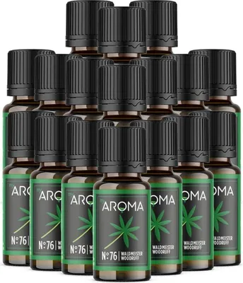 Produktbild von myAROMA flavour drops – Waldmeister 17x10ml, zuckerfrei, kalorienfrei & vegan, natürliches Aroma ohne künstliche Farbstoffe für Küche und Getränke