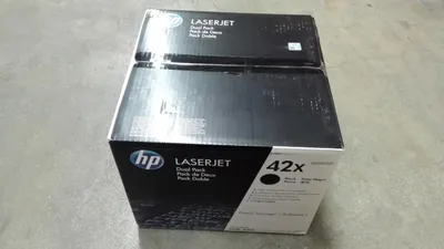 Produktbild von HP 42X 2er-Pack Schwarz Original LaserJet Tonerkartuschen mit hoher Reichweite, 40000 Seiten, Schwarz, 2 Stück(e)