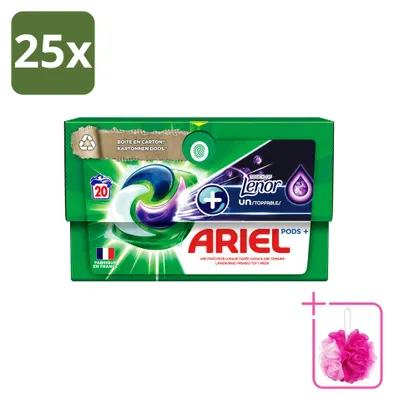 Produktbild von 25 x Ariel All-in-1 Pods Touch of Lenor Unstoppables Waschmittelkapseln - Sparpackung - 25 Stücke