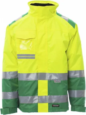 Produktbild von Herren Warnschutzjacke Zweifarbig "HISPEED" - Payper Fluogelb/Geleegrün XXL