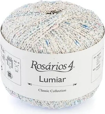 Produktbild von Rosarios 4 Lumiar Fantasiegarn, 120m, Ideal für Tweed-Jacken, Multicolor, 50g