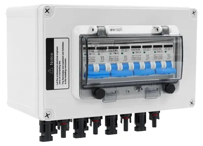 Produktbild von Photovoltaik-Gleichstromschalter, 4 Stränge Ein/Aus, wasserdichtes Gehäuse, WEISS