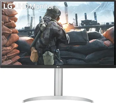 Produktbild von LG 32UP55NP-W Monitor, 31.5 Zoll, 3840x2160, 60Hz, 4ms, VA, HDR10, FreeSync, Lautsprecher, USB-Hub, Höhenverstellung, Neigungsverstellung, Pivot, Flicker-Free, 10-bit, VESA 100x100mm, 2x HDMI 2.0, 1x DP 1.4, USB-C
