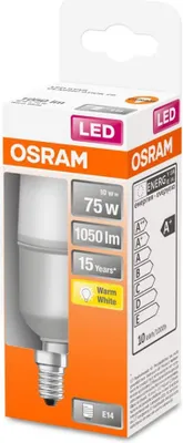 Image de Osram STAR Ampoule LED Blanc chaud 2700 K 10 W E14 E
