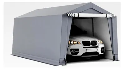Produktbild von Zeltgarage 2,9 x 4,9 m Carport Lagerzelt Garagenzelt Weidezelt Unterstand aus Stahl und PE
