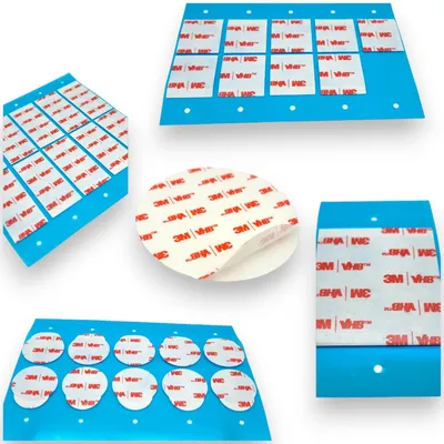 Produktbild von 3M VHB 4910 Klebepads Doppelseitig - 100mm x 100mm (10 Stück) Extra Starkes Montageband transparent – Wasserfest für Küche, Bad & Haushalt
