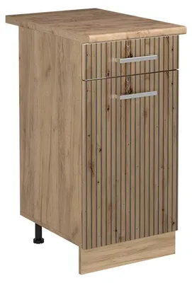 Immagine prodotto di Mobiletto base cucina Vicco R-Line Rovere artigianale/Rovere dorato 40 cm piano di lavoro Rovere dorato, Model 61144