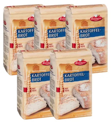 Produktbild von BIELMEIER Brotbackmischung Kartoffelbrot 5 Stück á 500 g Küchenmeister